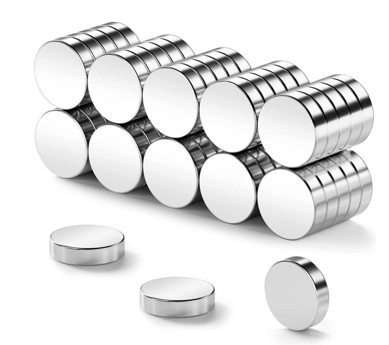 Rare Earth Nickel Coated Round Thin Neodymium Magnets